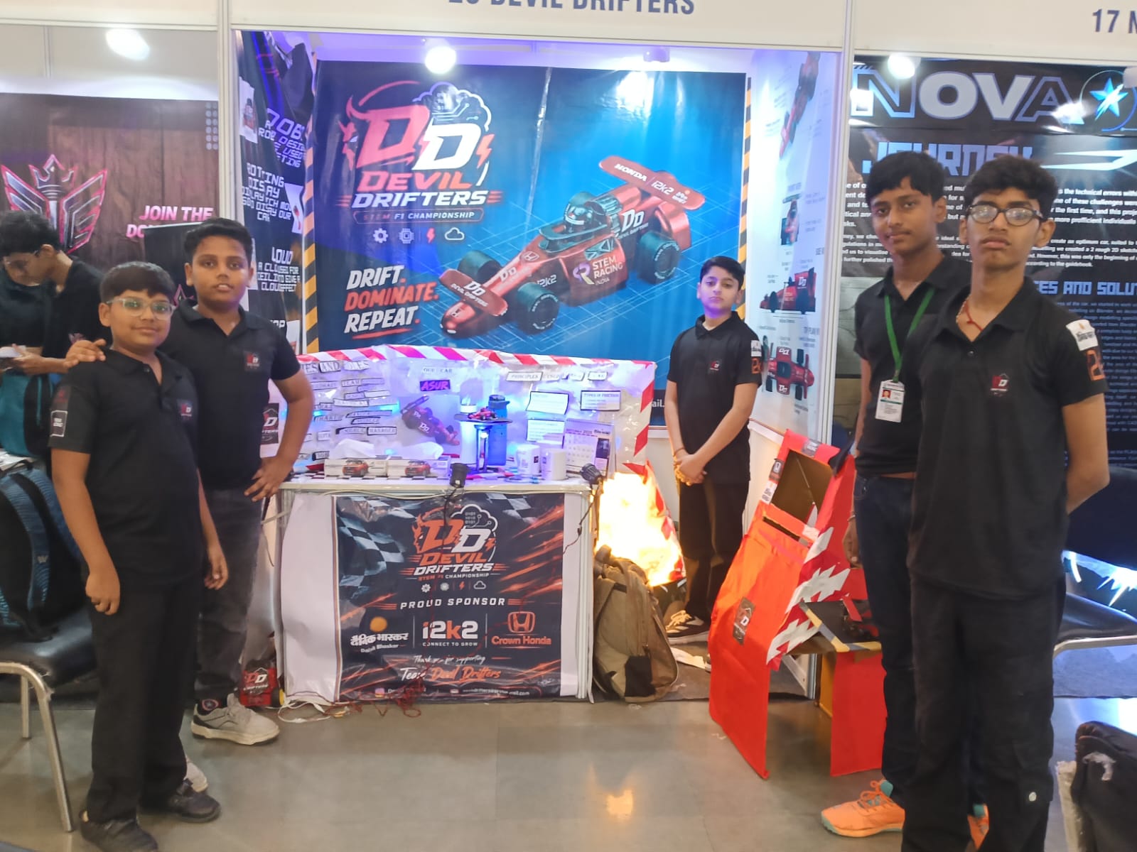 Devil Drifters team at their pit display booth